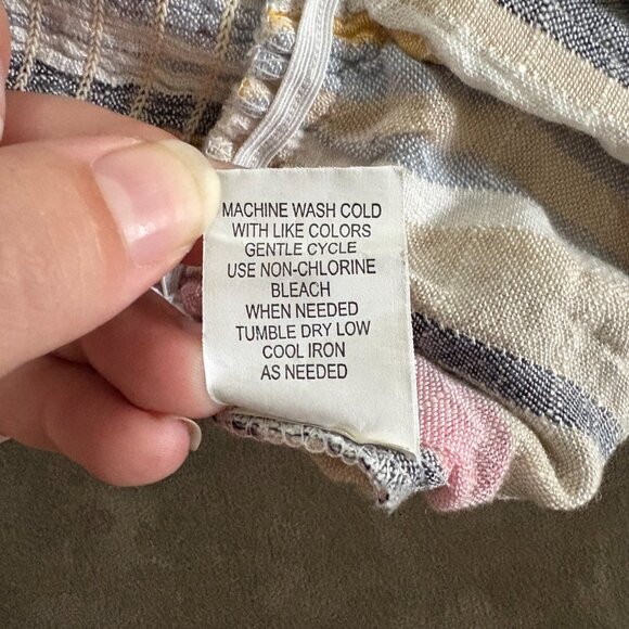 NWT Women's Blue Island Multicolor Strapless Jumpsuit Size Medium Coastal Beach - Picture 11 of 12